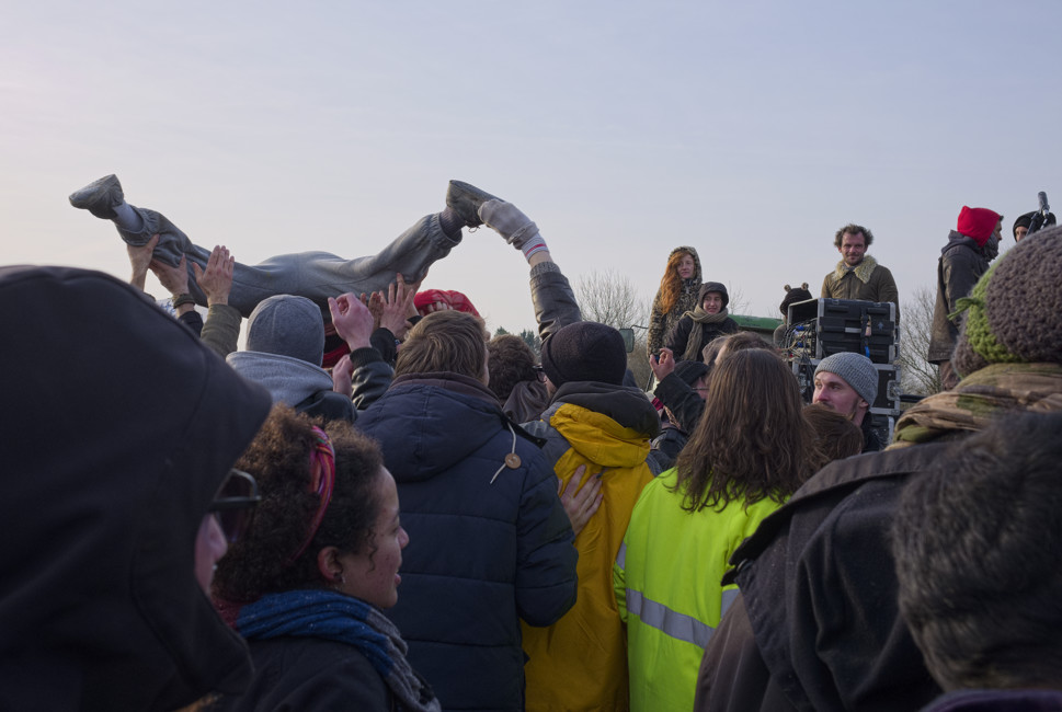 rock concert on the motorway
