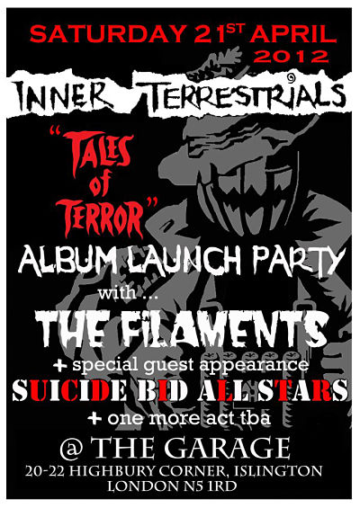 "Tales of Terror", album launch party @ The Garage, London, 21 April 2012
